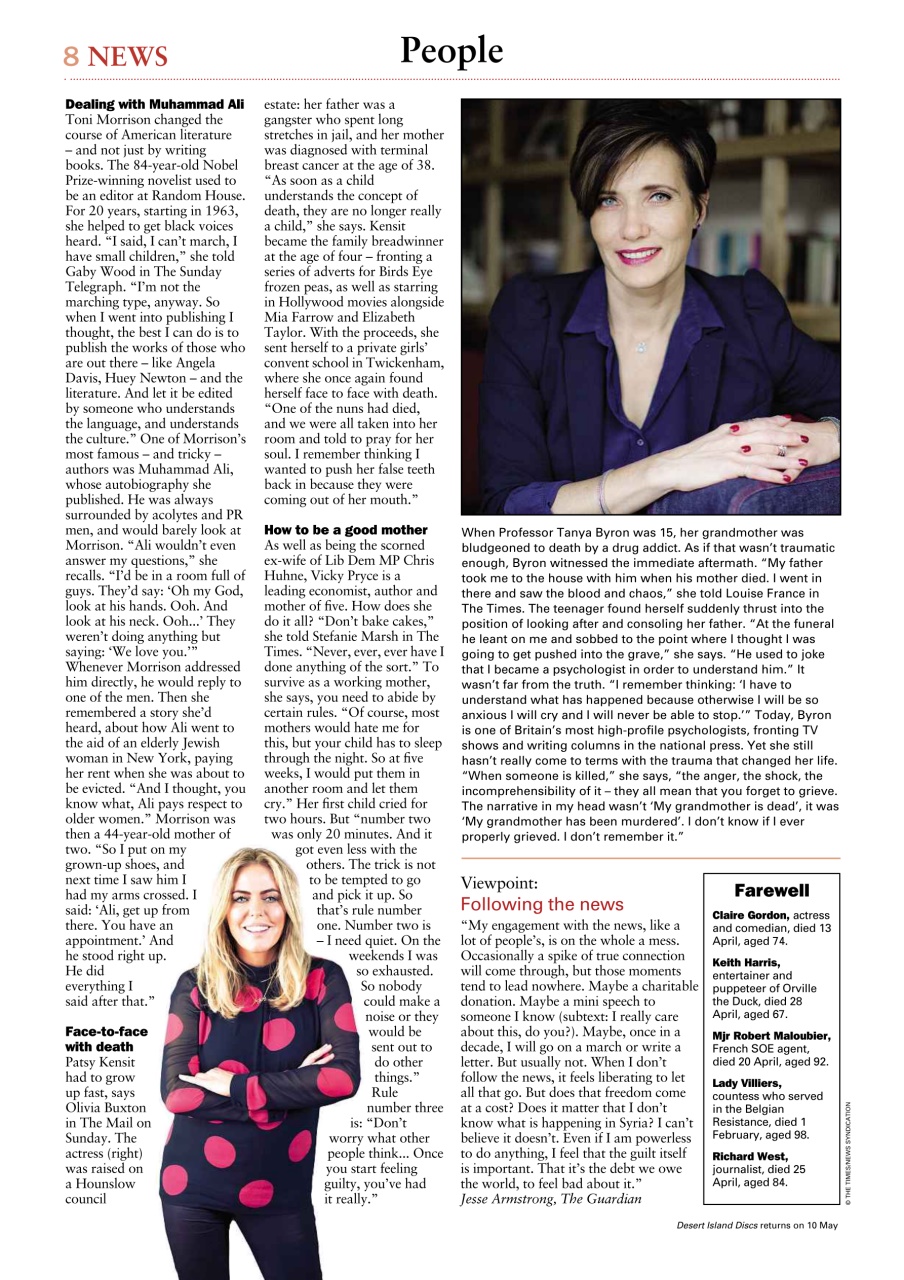 The Week Preview Pages