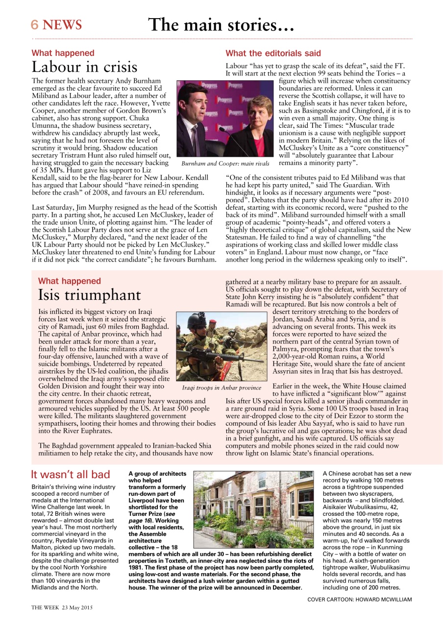 The Week Preview Pages