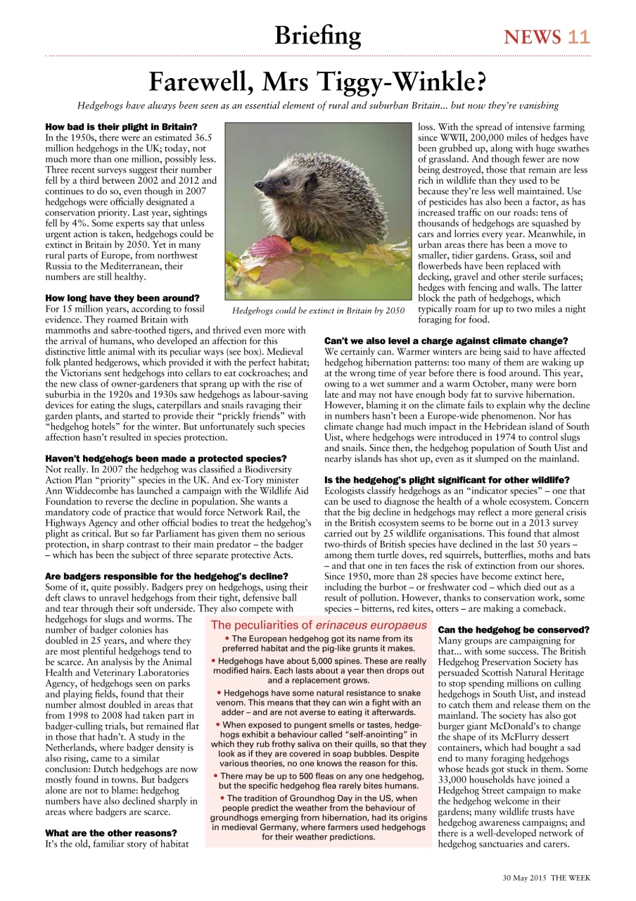 The Week Preview Pages