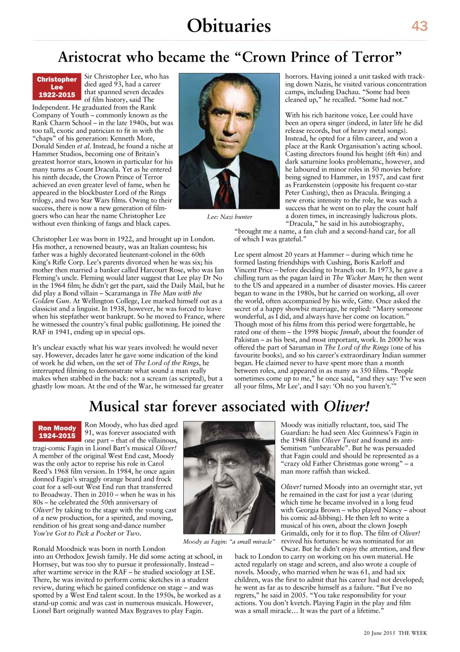 The Week Preview Pages