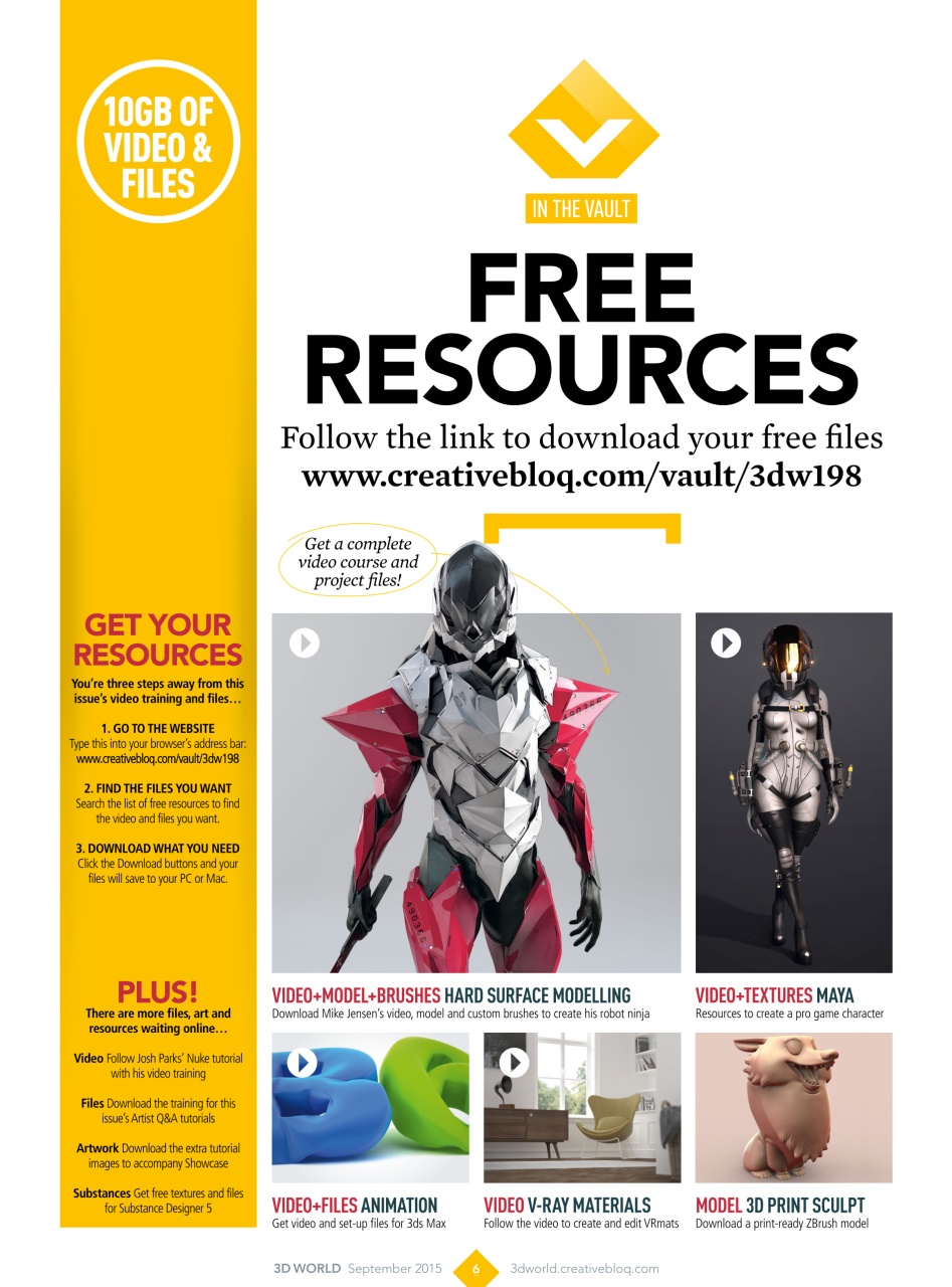 3D World Preview Pages