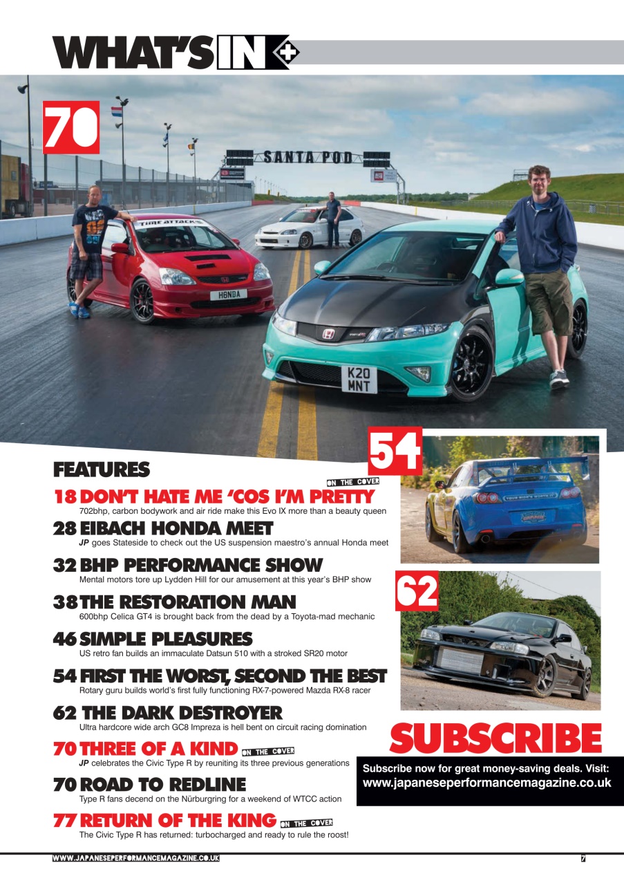 Japanese Performance Preview Pages