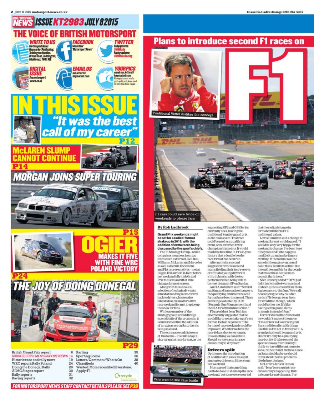 Motorsport News Preview Pages