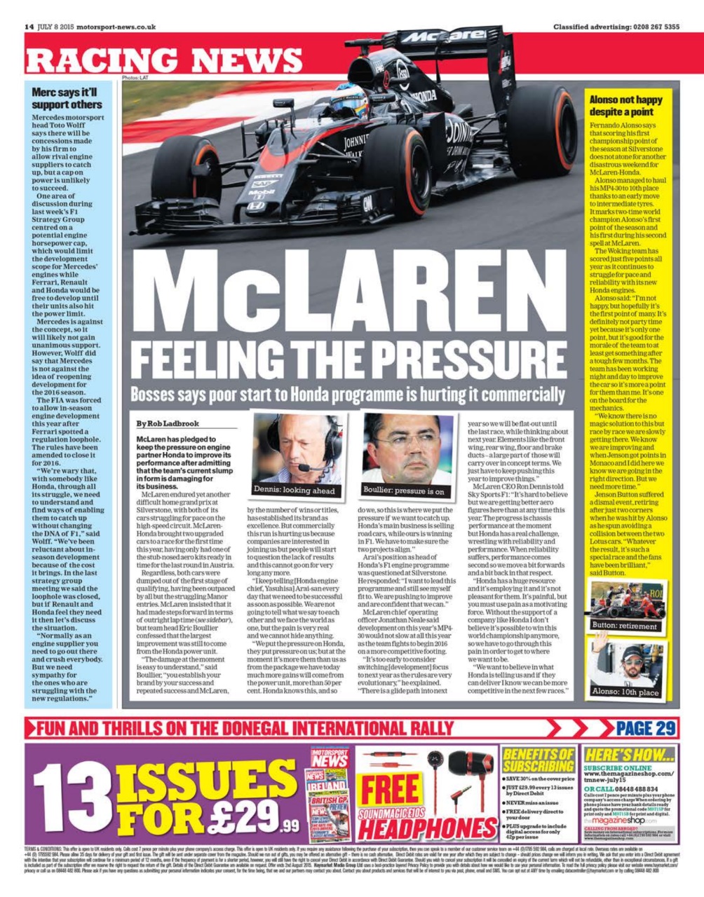 Motorsport News Preview Pages