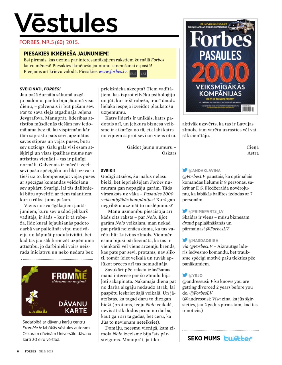 Forbes Latvia Preview Pages