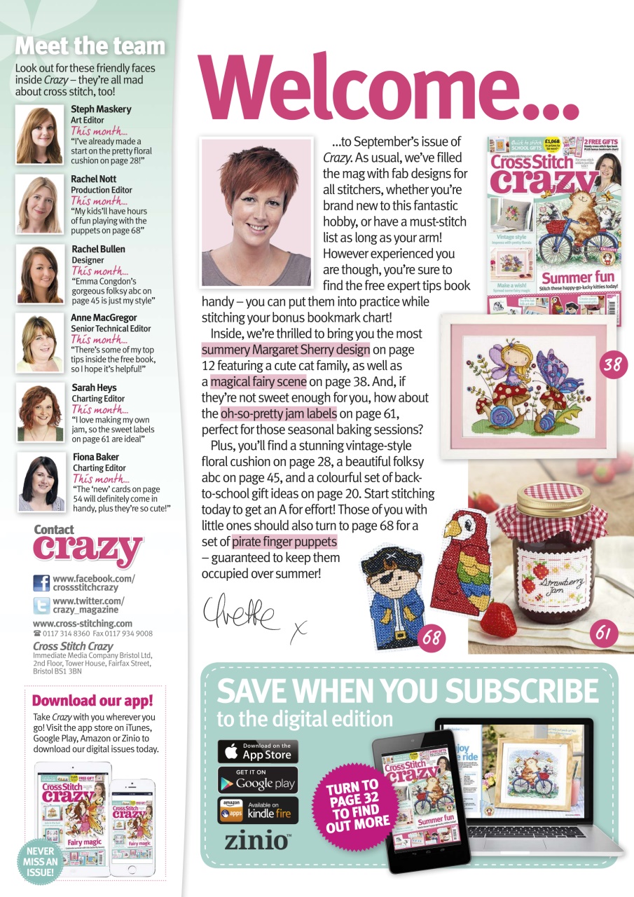 Cross Stitch Crazy Preview Pages