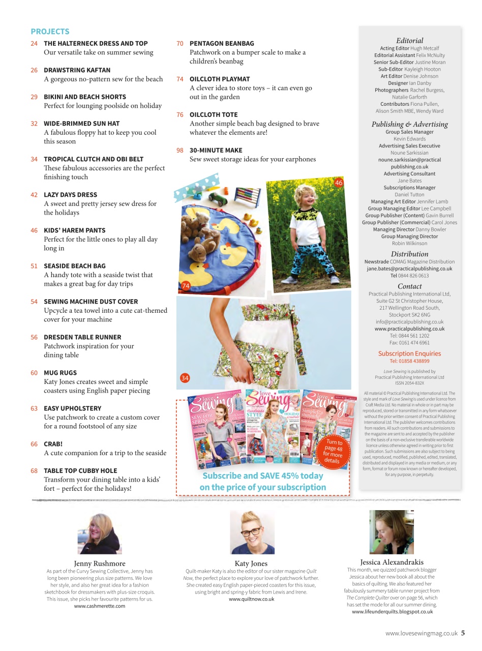 Love Sewing Preview Pages