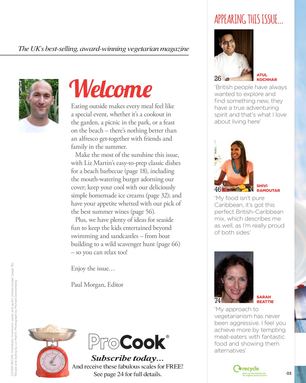 Vegetarian Living Preview Pages