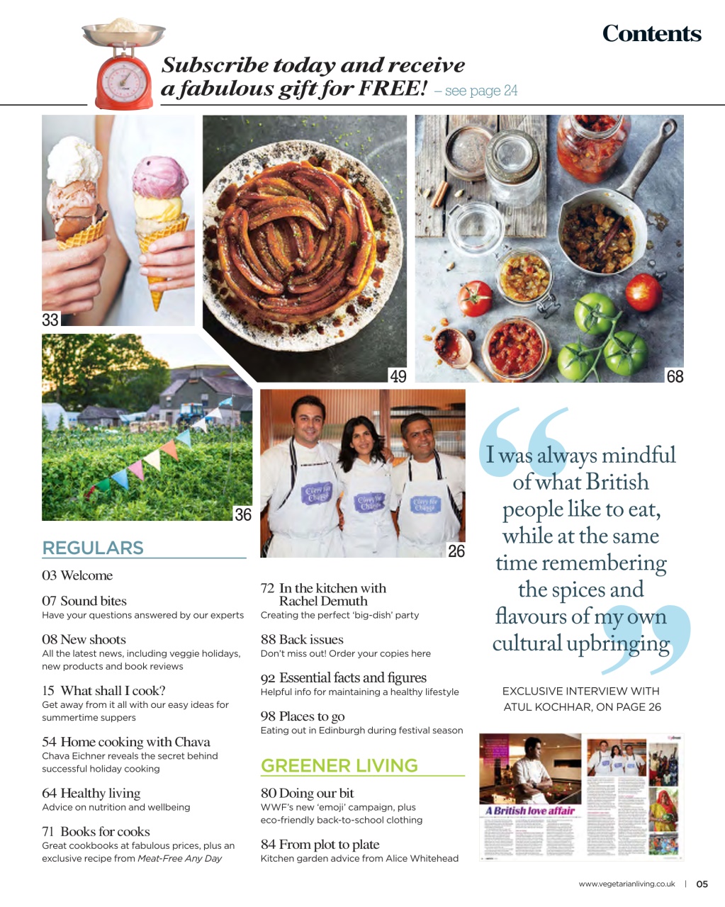 Vegetarian Living Preview Pages