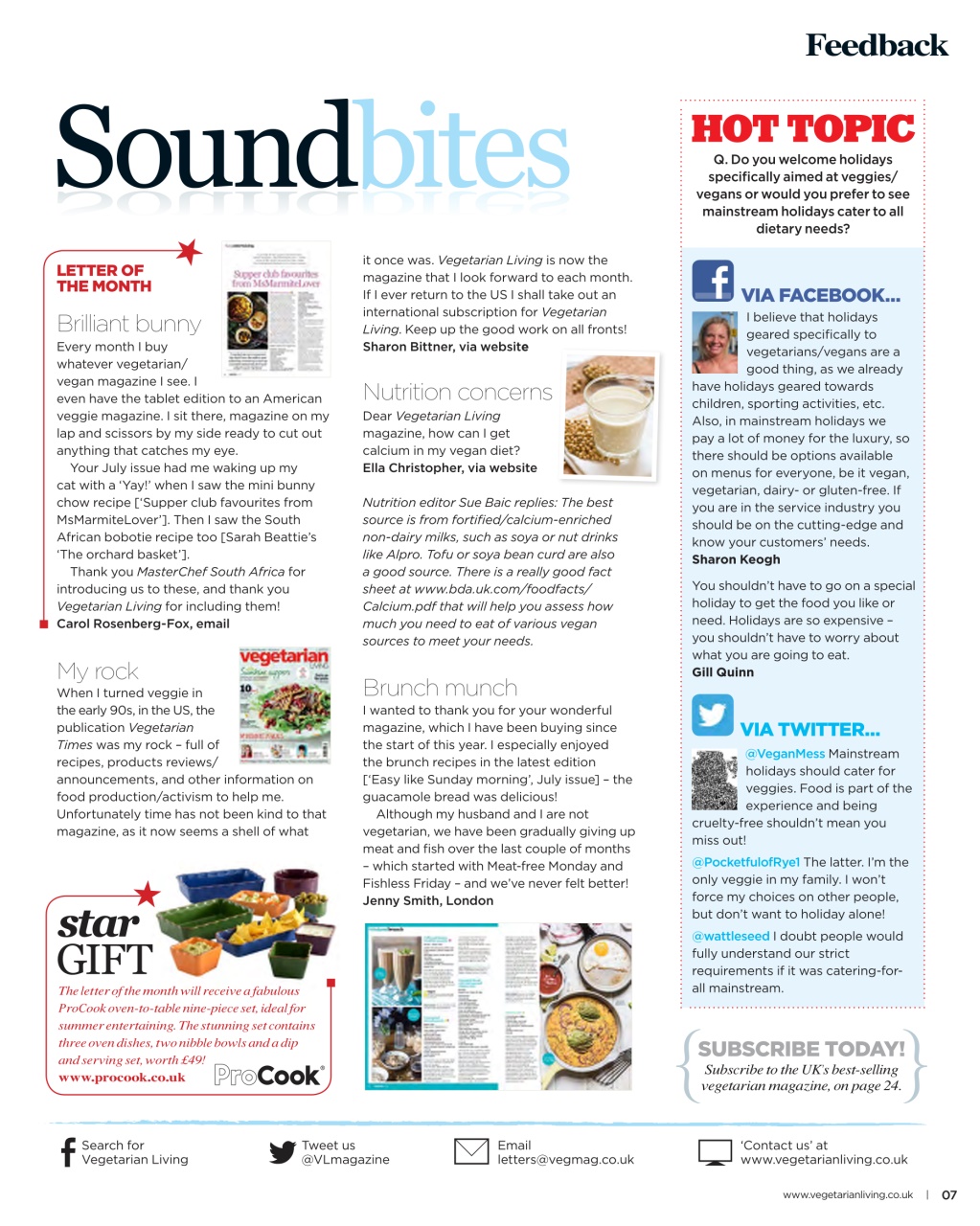 Vegetarian Living Preview Pages