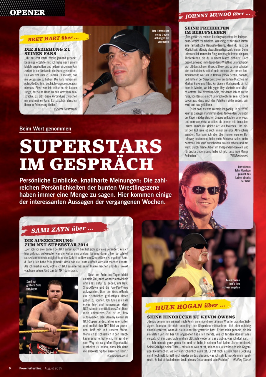 Power-Wrestling Preview Pages