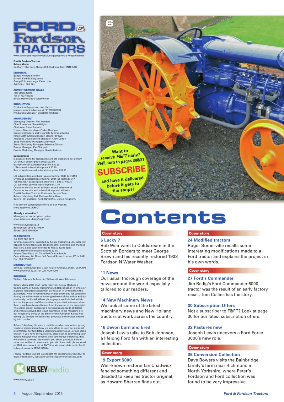 Ford & Fordson Preview Pages