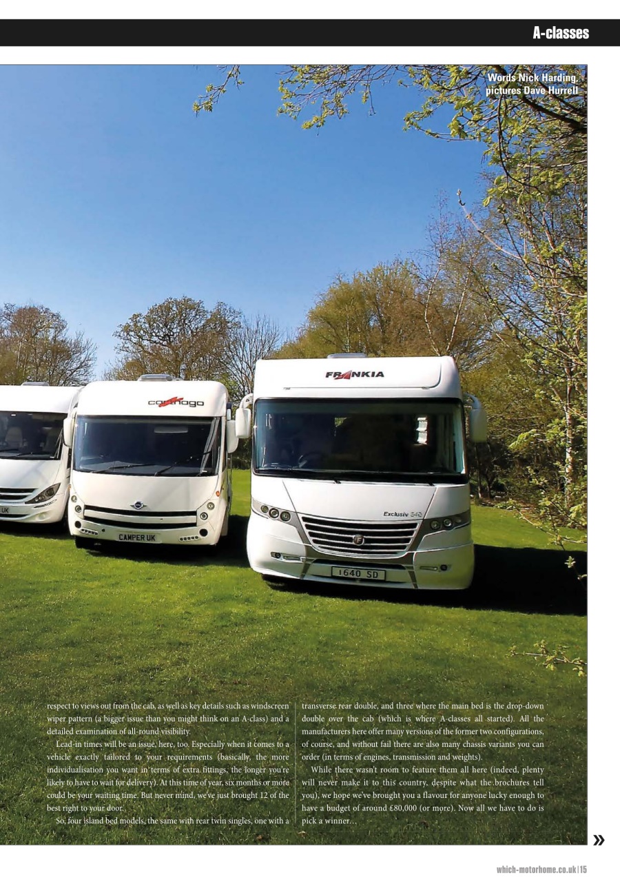 What Motorhome magazine Preview Pages