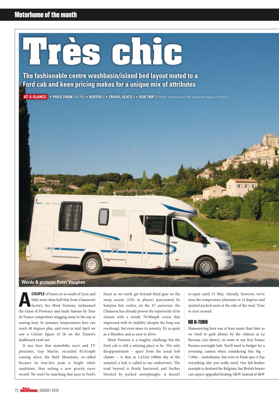 What Motorhome magazine Preview Pages