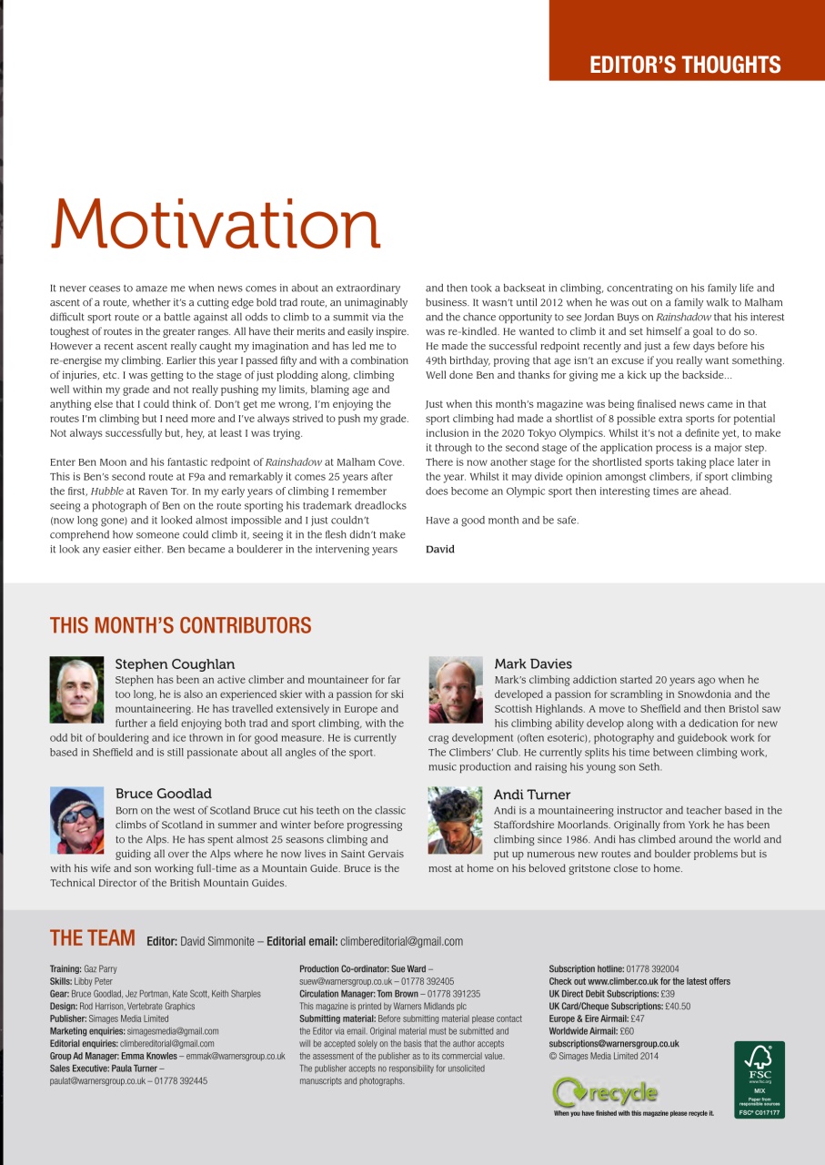 Climber Preview Pages