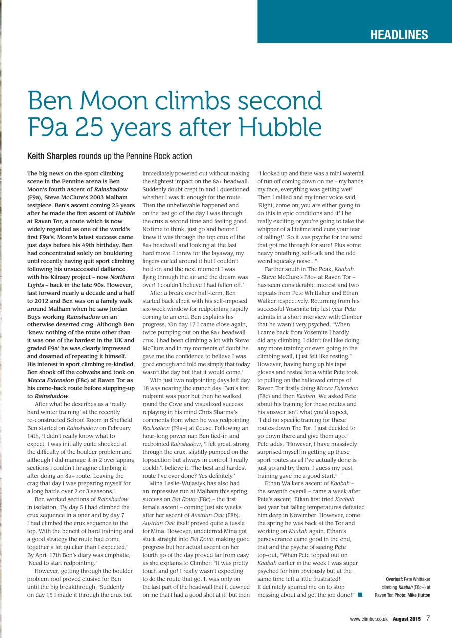 Climber Preview Pages