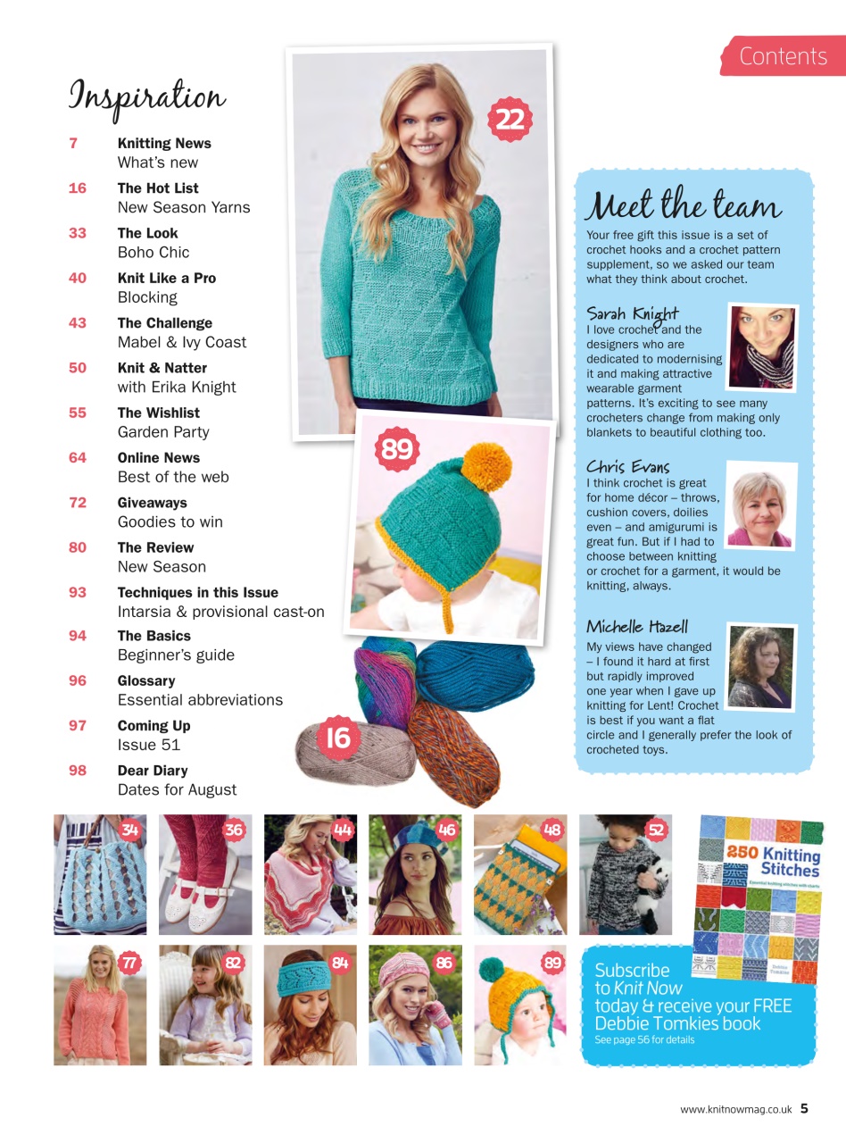 Knit Now Preview Pages