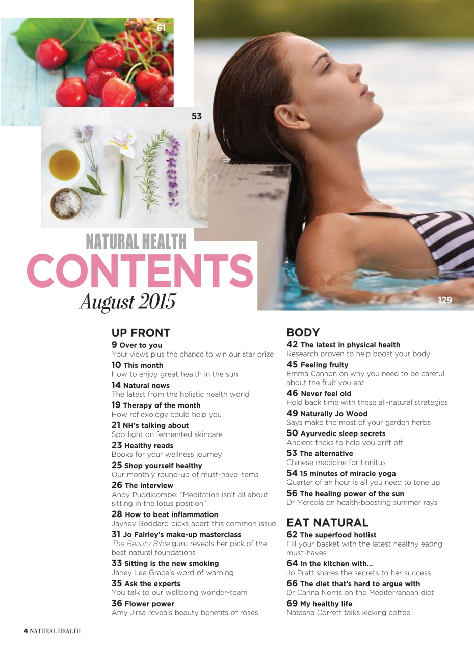 Natural Health Preview Pages