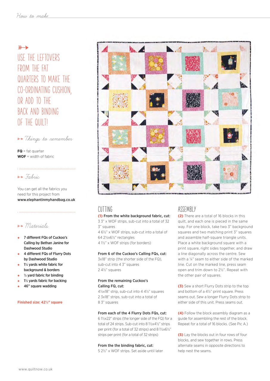 Quilt Now Preview Pages