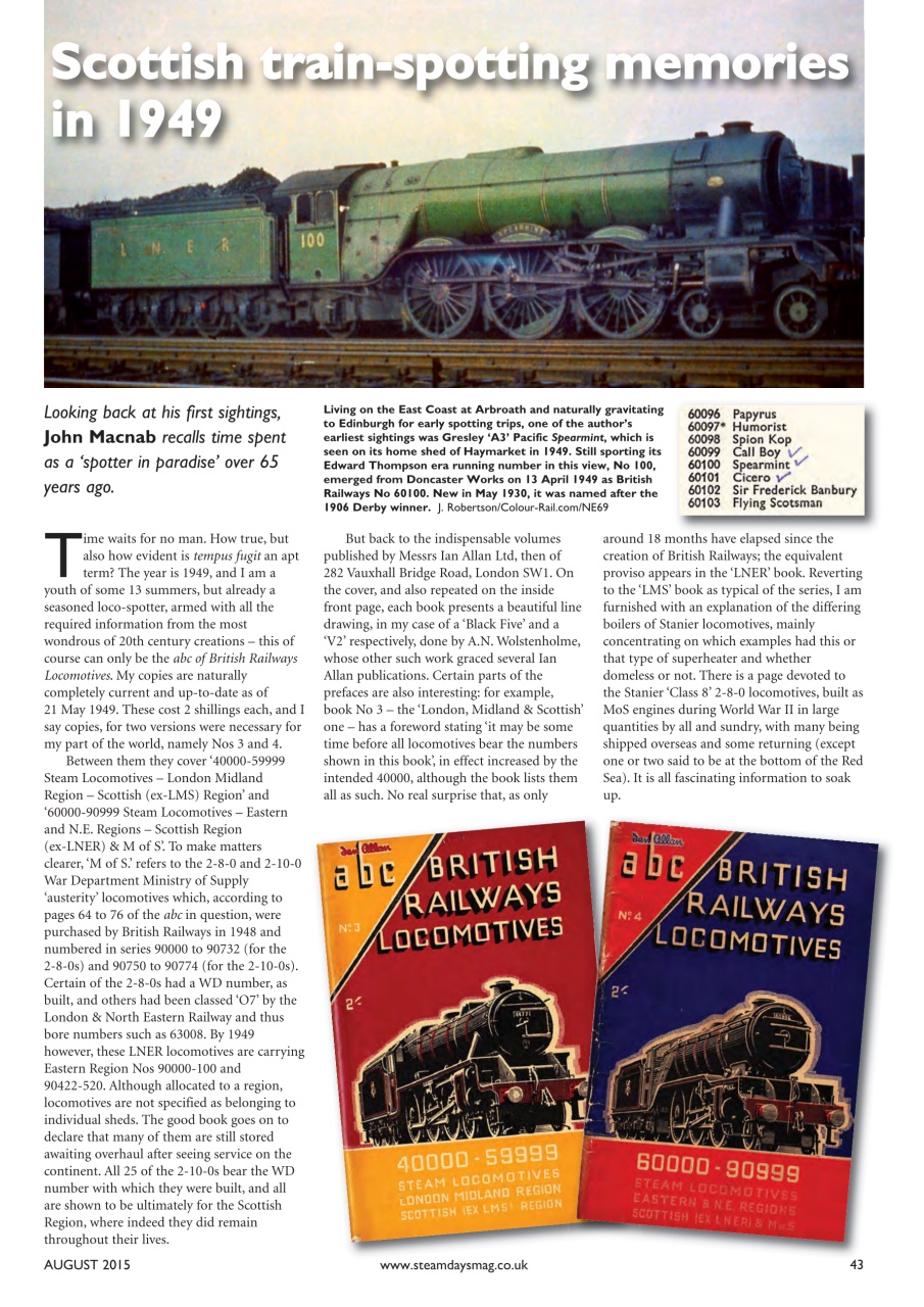 Steam Days Preview Pages