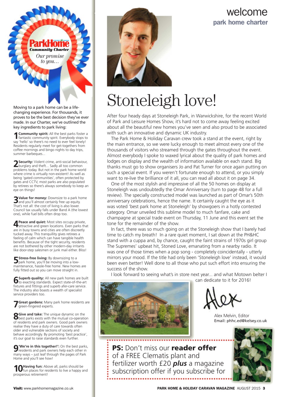 Park Home & Holiday Living Preview Pages