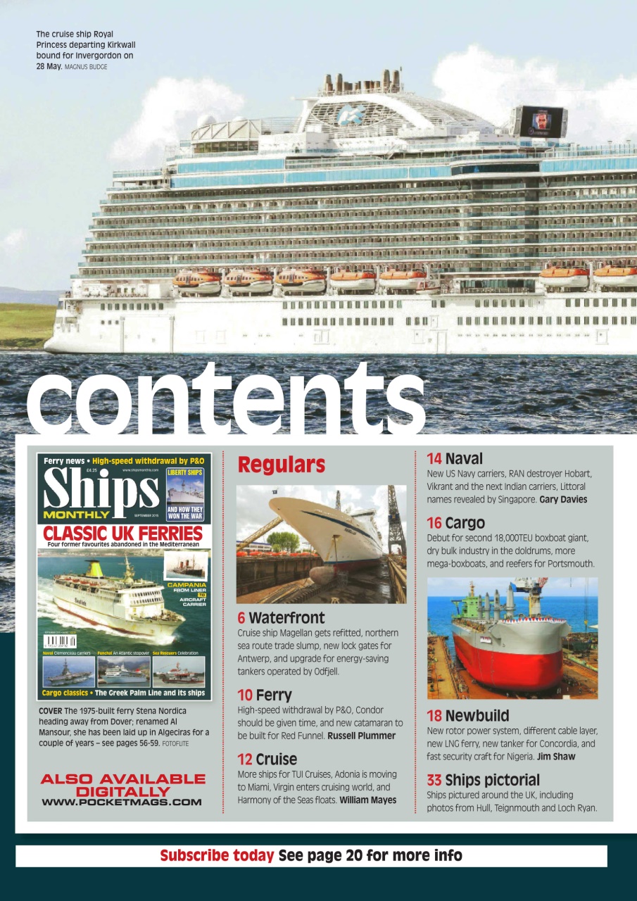Ships Monthly Preview Pages