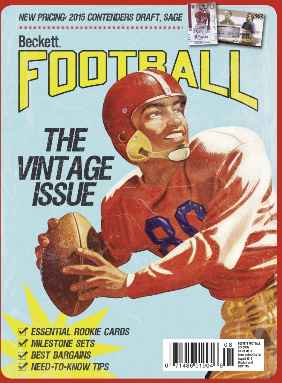 Beckett Football Magazine Preview Pages