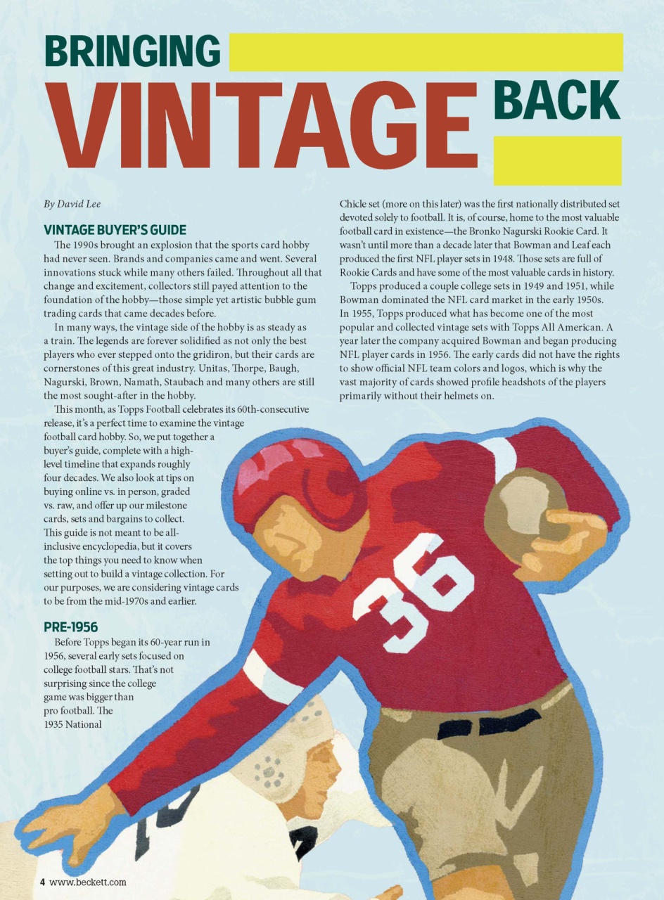 Beckett Football Magazine Preview Pages