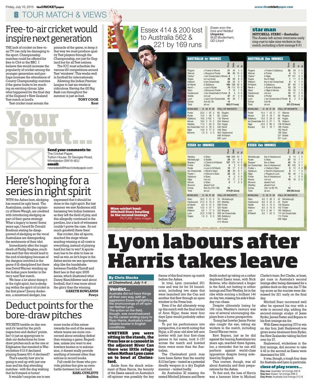 The Cricket Paper Preview Pages