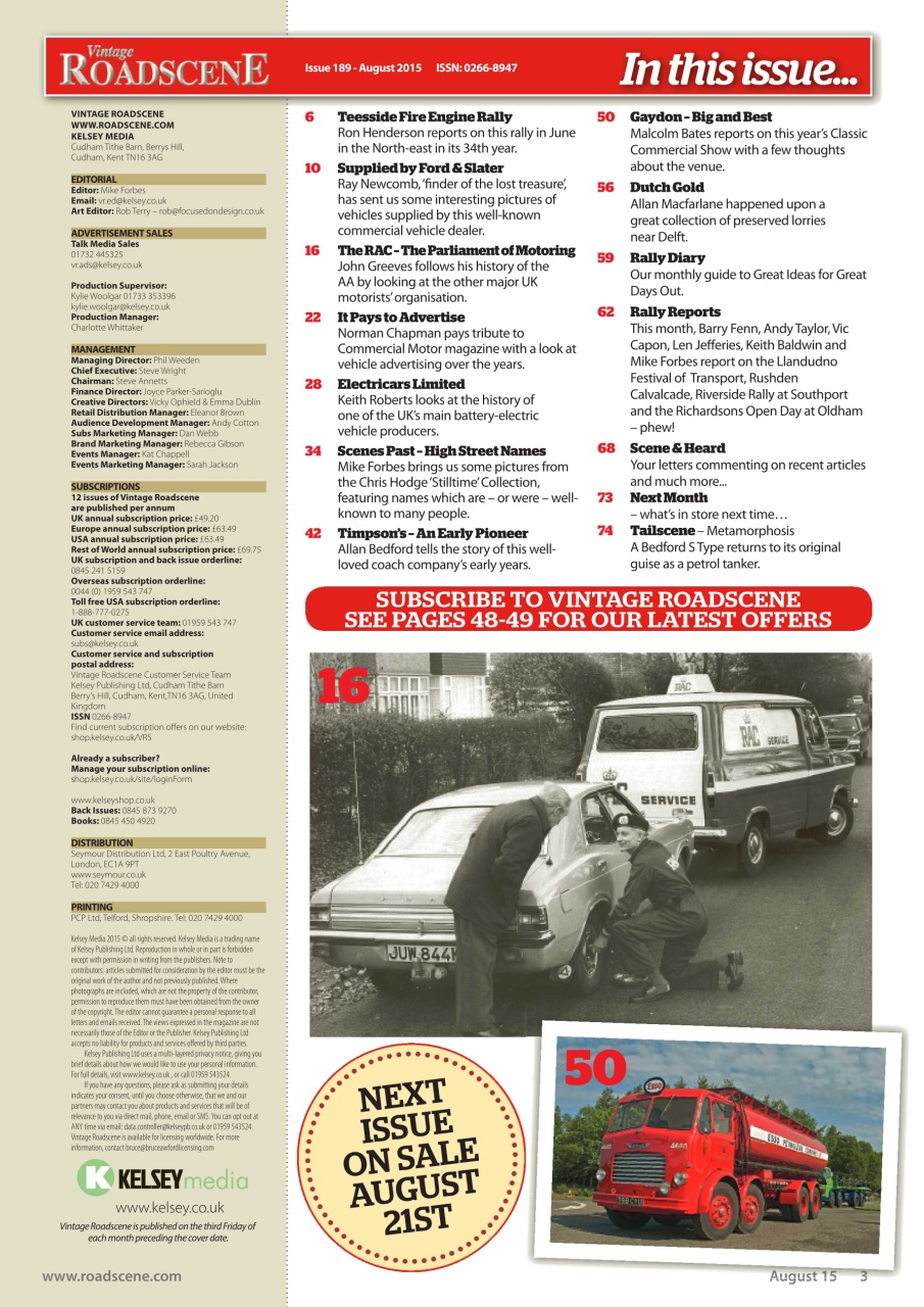 Vintage Roadscene Preview Pages