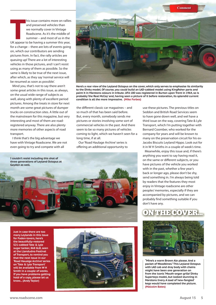 Vintage Roadscene Preview Pages