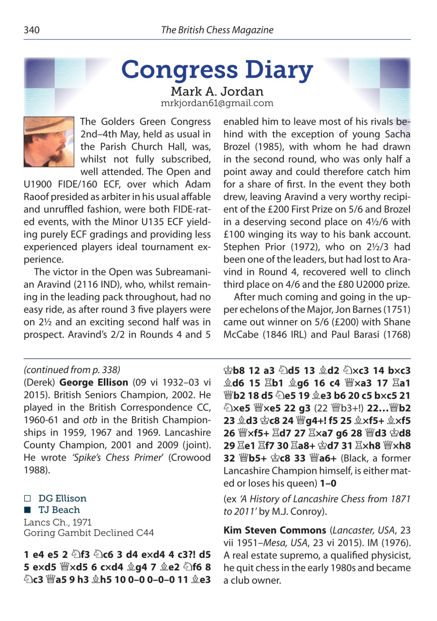 British Chess Magazine Preview Pages