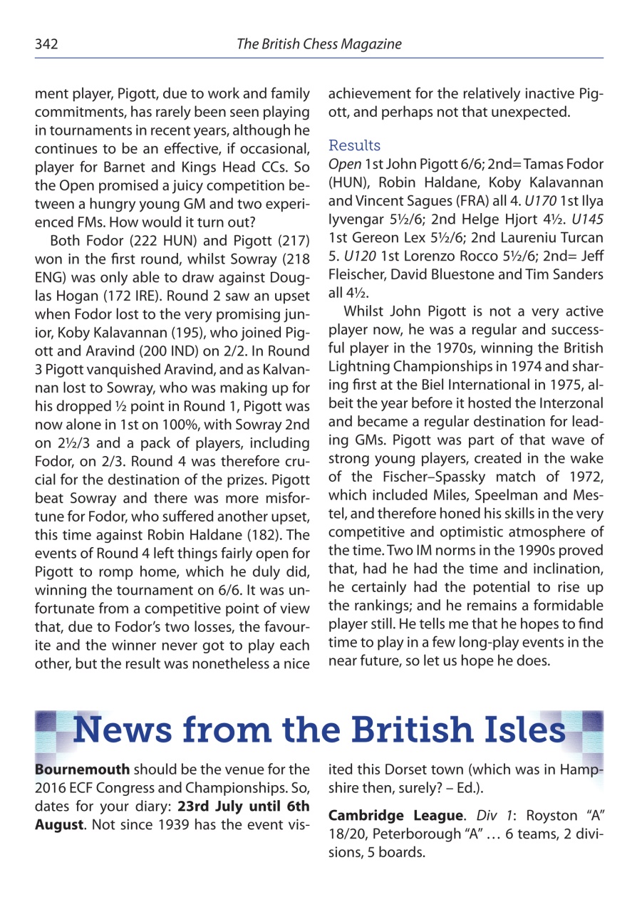 British Chess Magazine Preview Pages