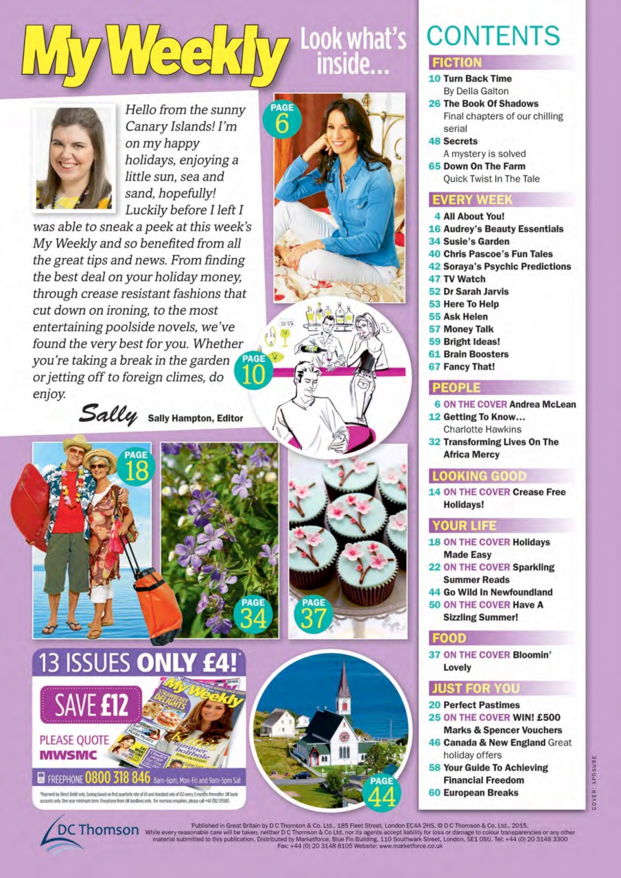 My Weekly Preview Pages