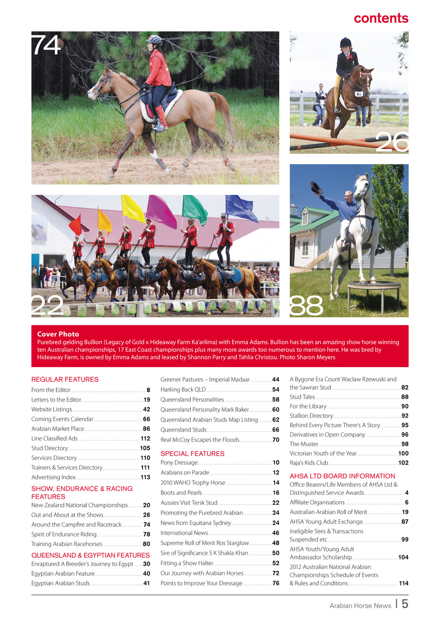 Australian Arabian Horse News Preview Pages