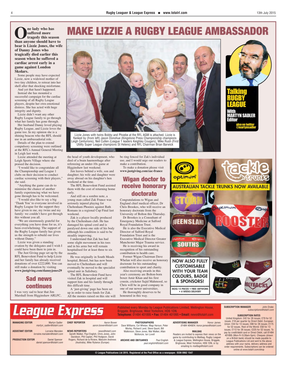 League Express Preview Pages