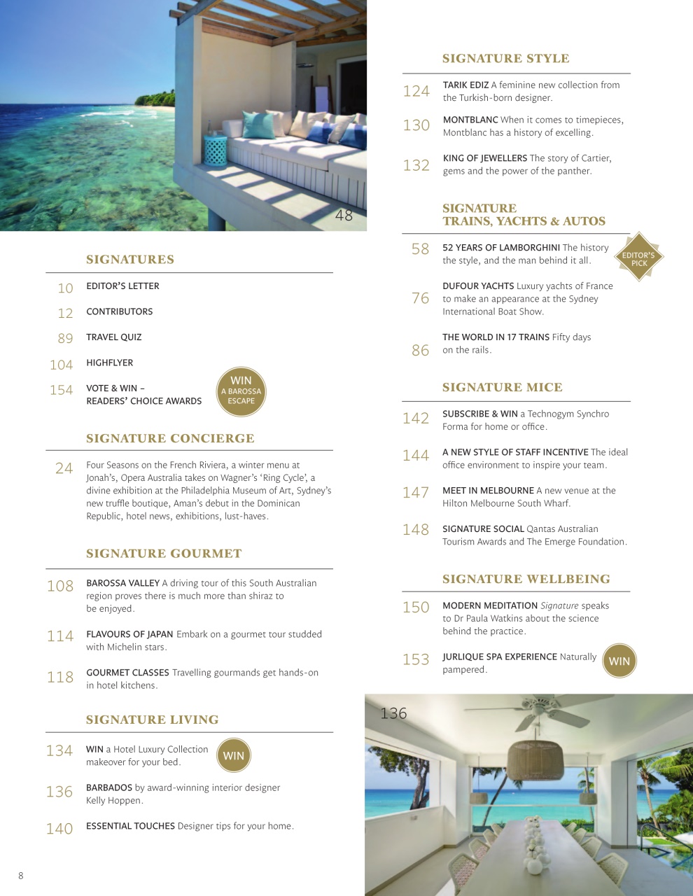 Signature Luxury Travel & Style Preview Pages