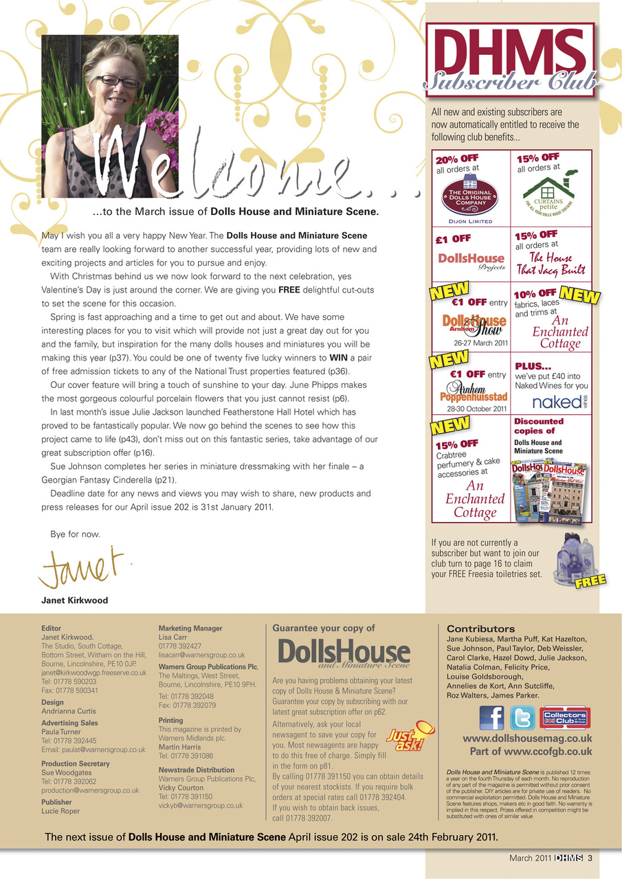 Dolls House and Miniature Scene Preview Pages