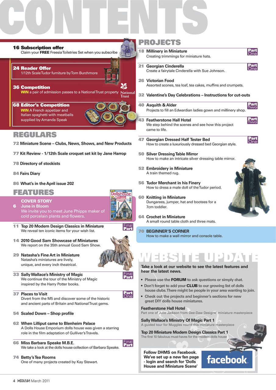 Dolls House and Miniature Scene Preview Pages