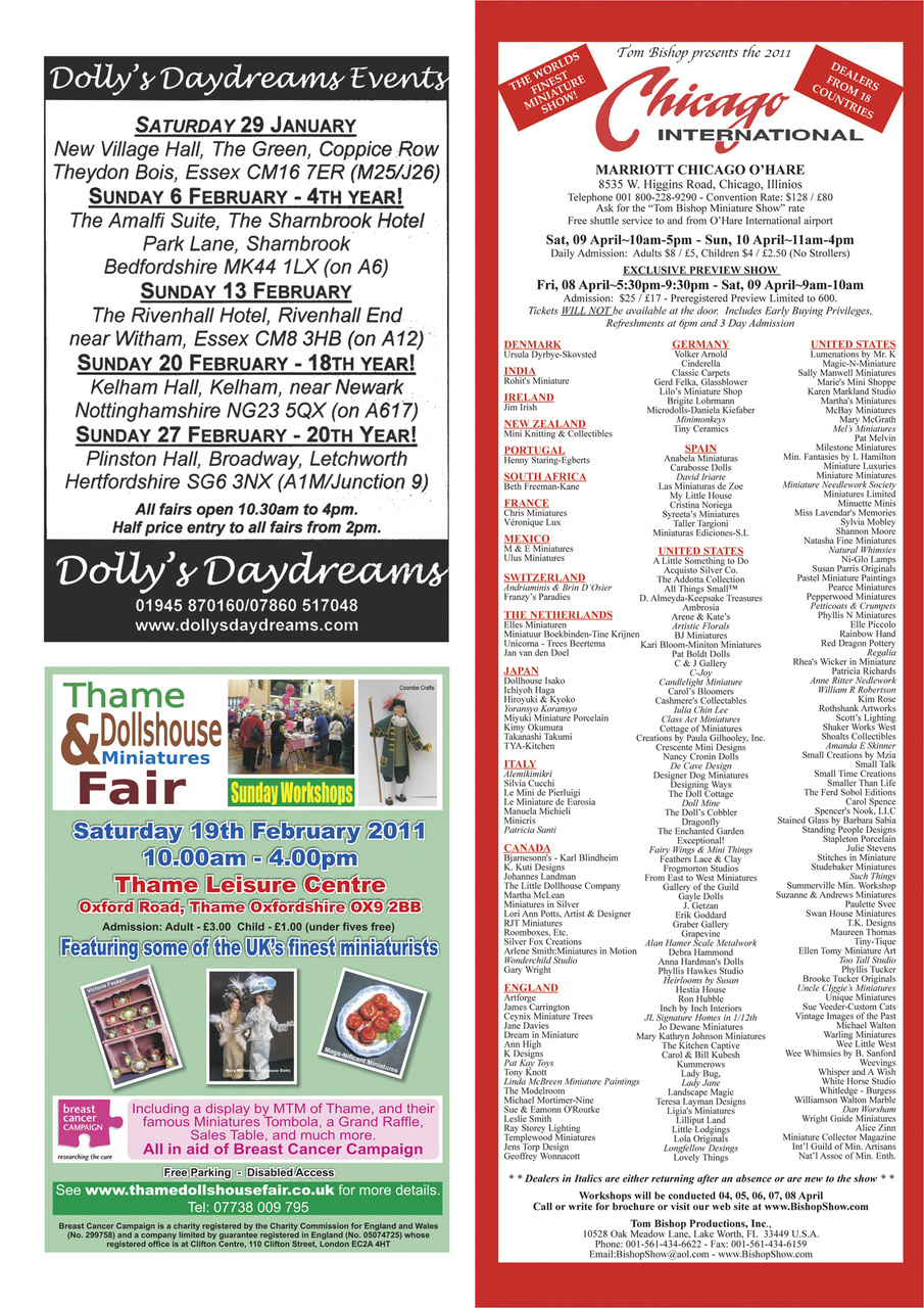 Dolls House and Miniature Scene Preview Pages