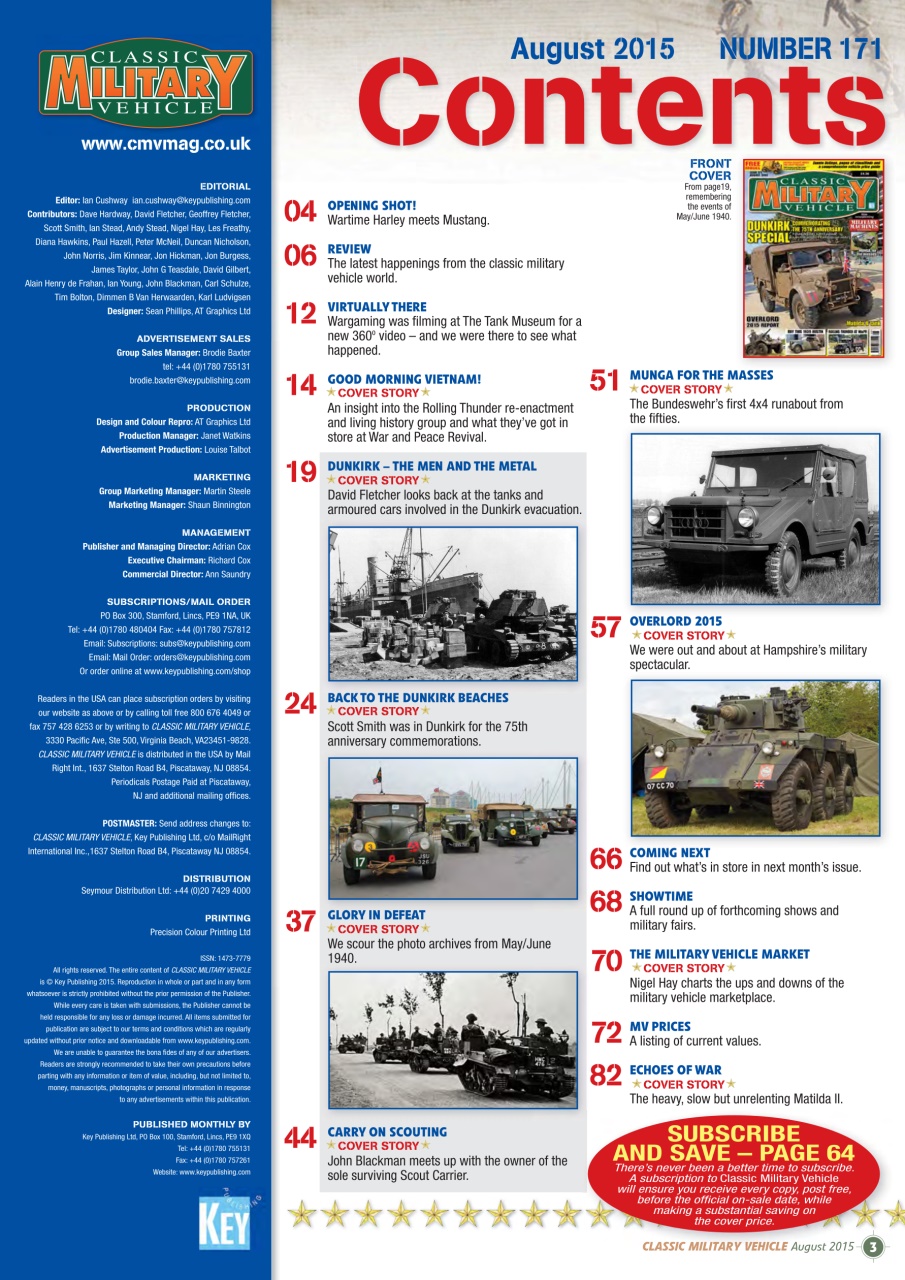 Classic Military Vehicle Preview Pages