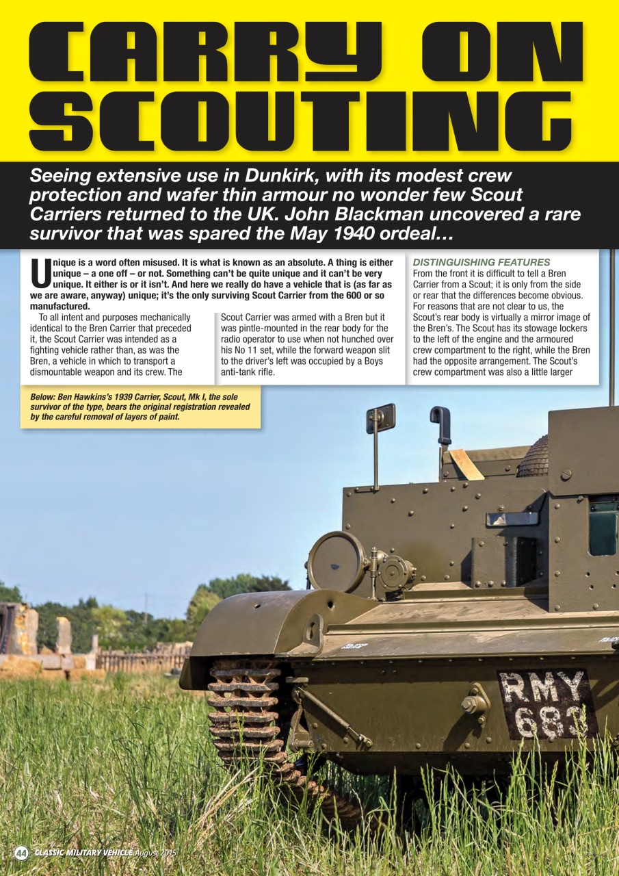 Classic Military Vehicle Preview Pages