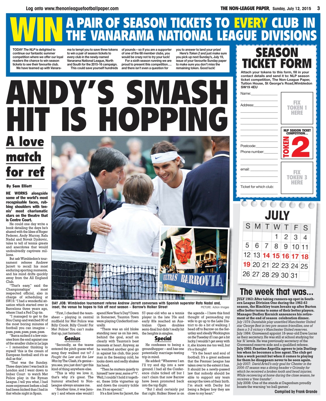 The Non-League Football Paper Preview Pages