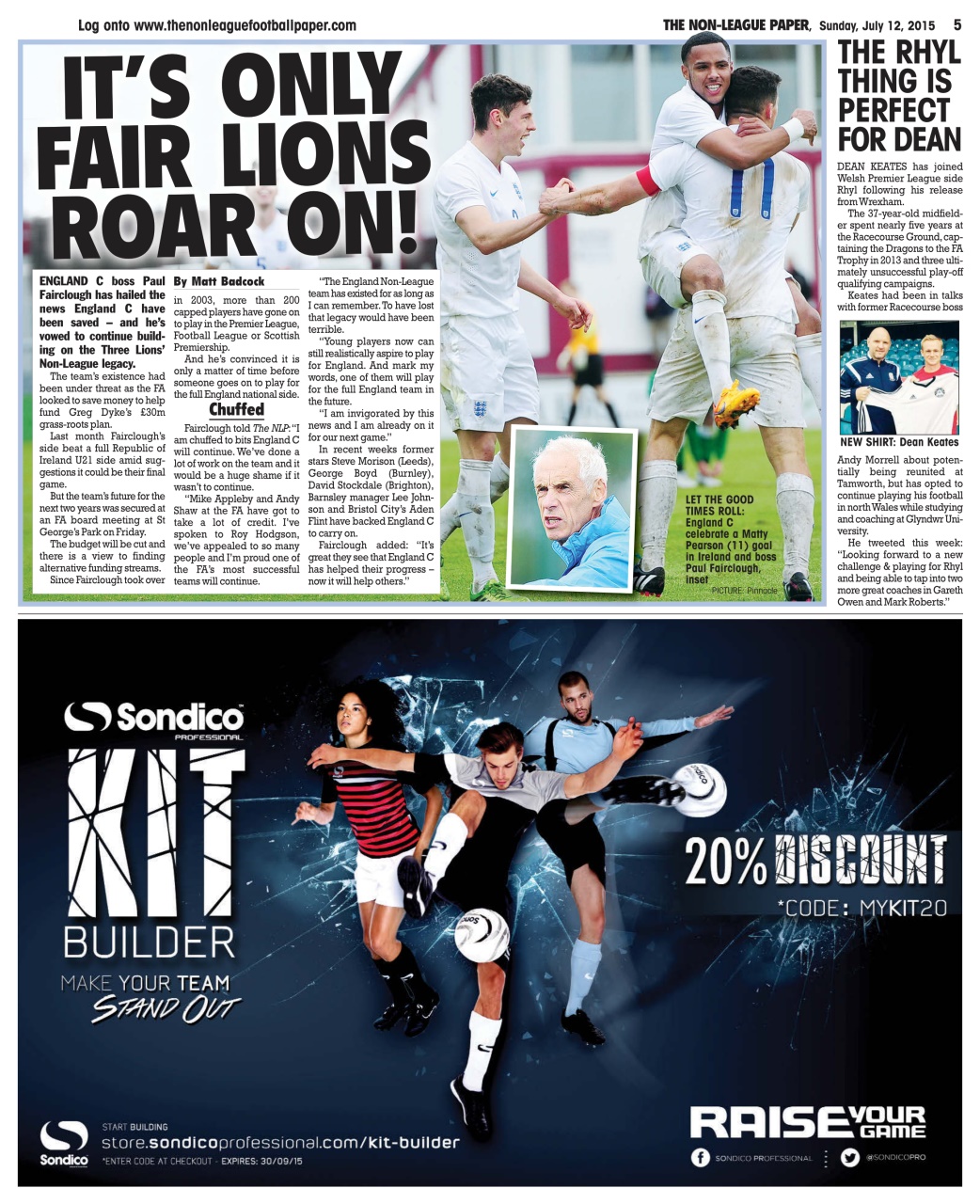 The Non-League Football Paper Preview Pages