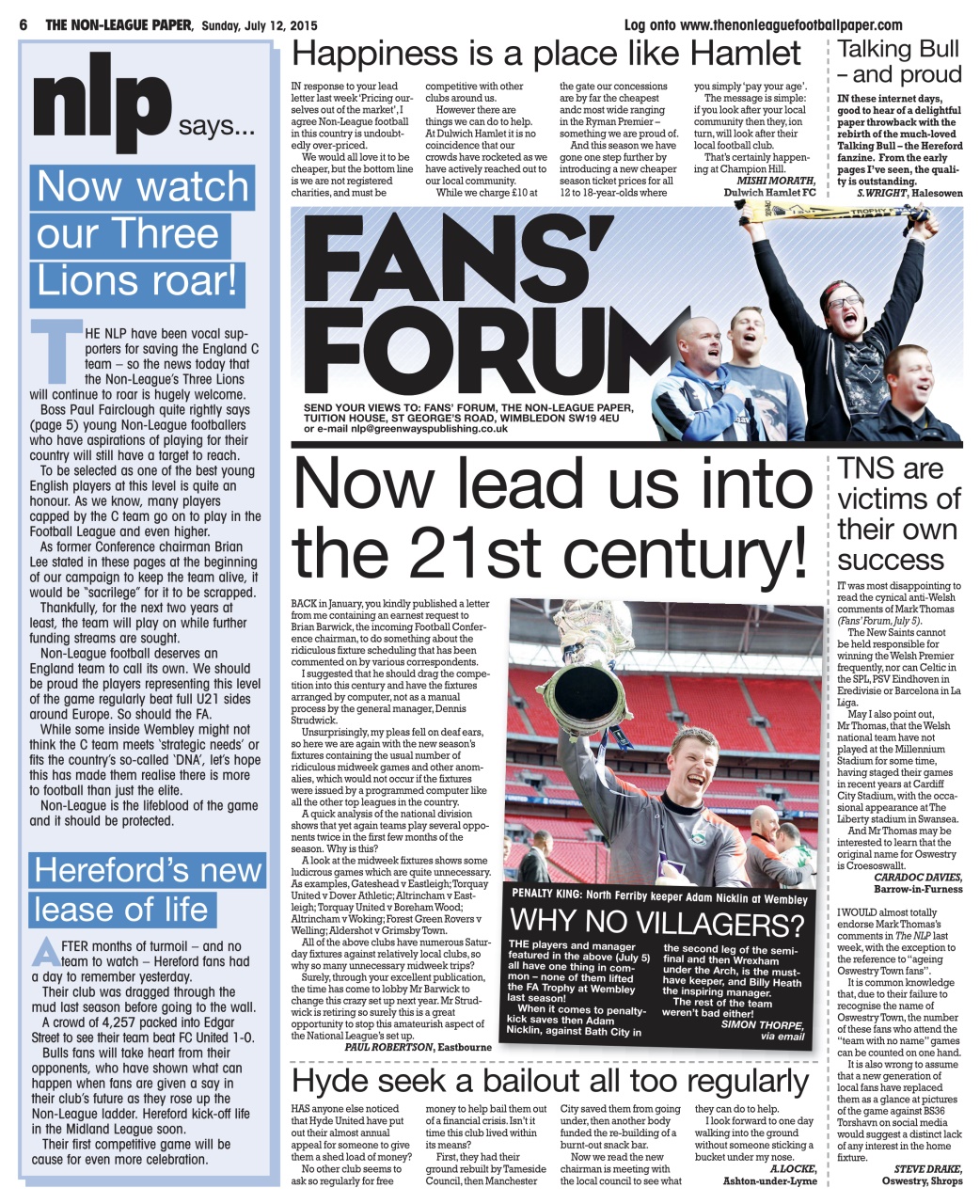 The Non-League Football Paper Preview Pages