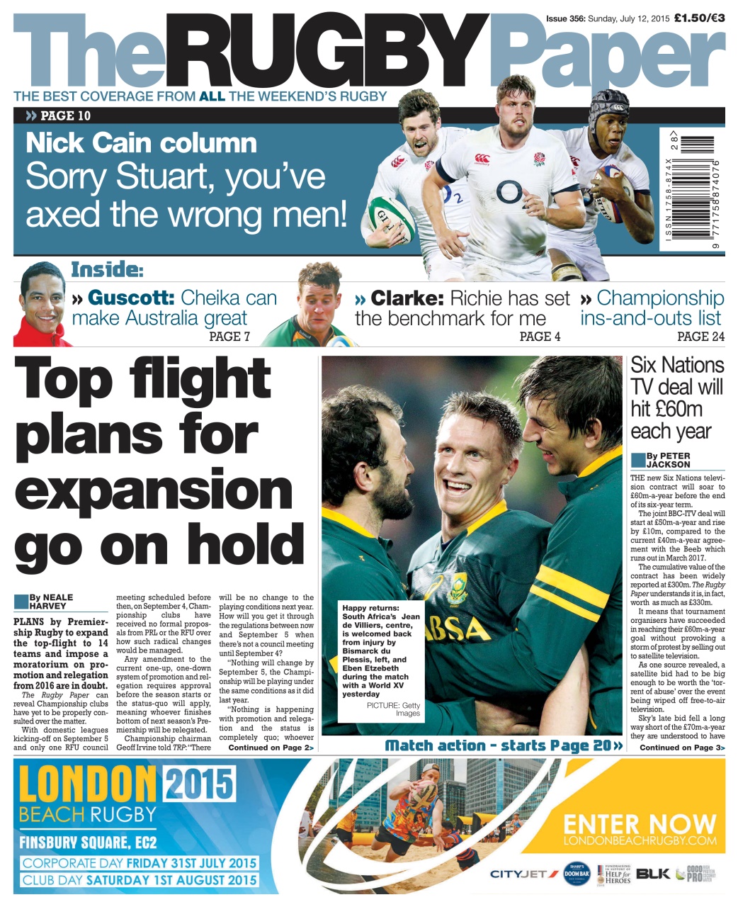 The Rugby Paper Preview Pages