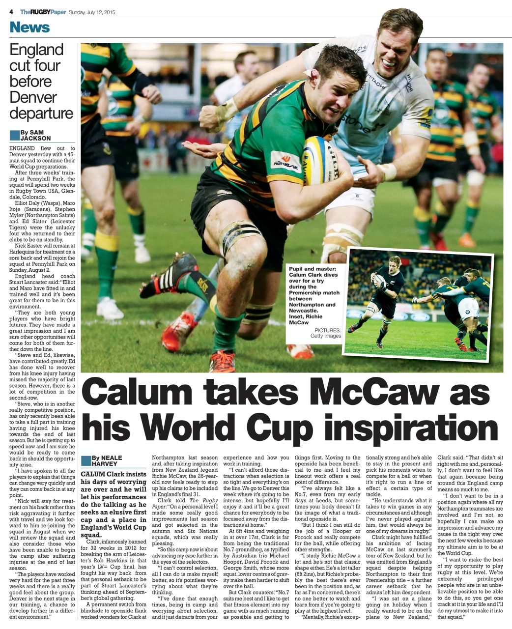 The Rugby Paper Preview Pages