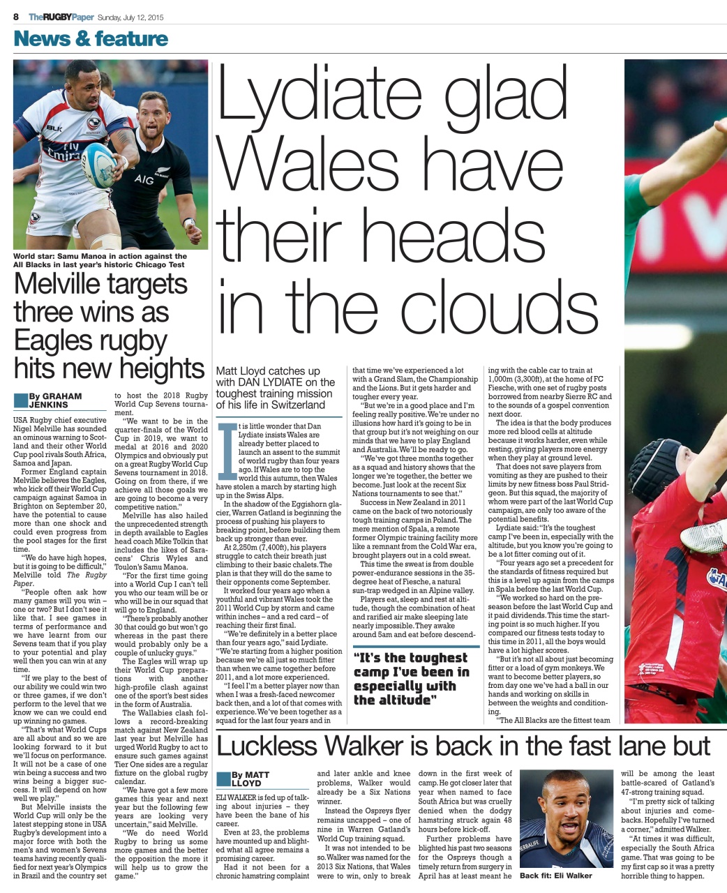 The Rugby Paper Preview Pages