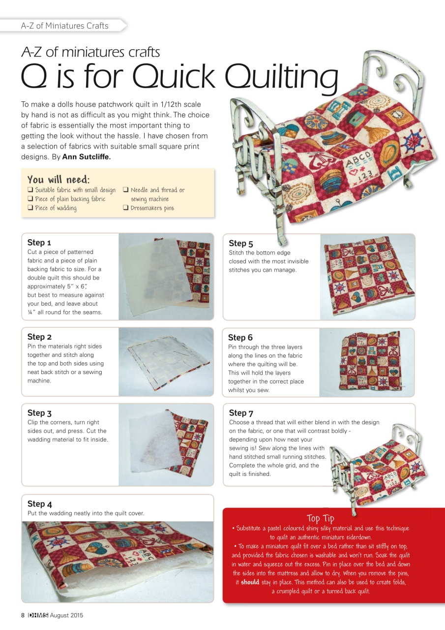 Dolls House and Miniature Scene Preview Pages