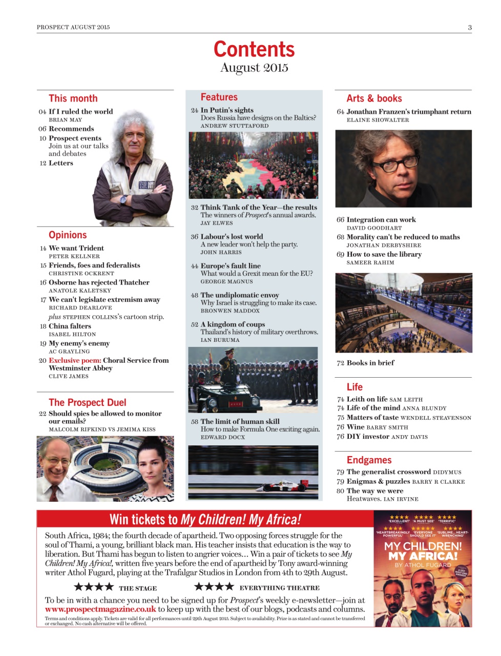 Prospect Magazine Preview Pages